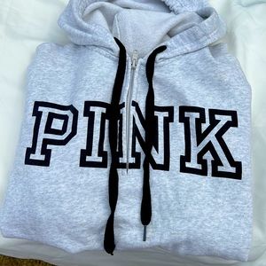 Pink Hoodie half zip